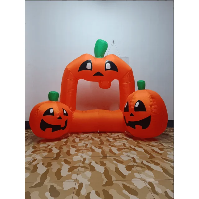 Firstness 7ft Halloween Inflatable,Pumpkin Photo Inflatable