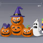 Vrilay 7.5ft Long Halloween Inflatable, Pumpkin Ghost Inflatable with LED Lights for Halloween Outdoor Holiday Yard Decorations