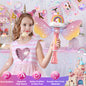 Xmhook Bubble Machine for Kids,Handheld Unicorn Bubble Machine Toys Birthday Gift for Age 2+