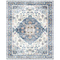Nefoso 8' x 10' Vintage Area Rugs, Blue & Beige