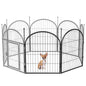 Dog Playpen,2 Panels 24" Height Dog Fence for Small Medium Dogs Pets,Dog Kennel for Outdoor Indoor Camping Yard and RV(Black)