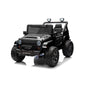 24V Kids Ride on Truck, 2 Seater Powered Ride on Car w/ Remote Control, Bluetooth, LED Lights (Black)