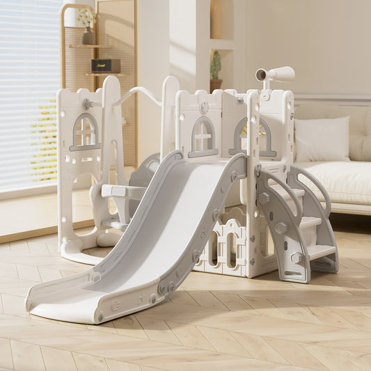 Aikidkit Toddler Slide and Swing Set, Indoor Outdoor 6 in 1 Kids Slide for Toddlers Age 6-36 Months